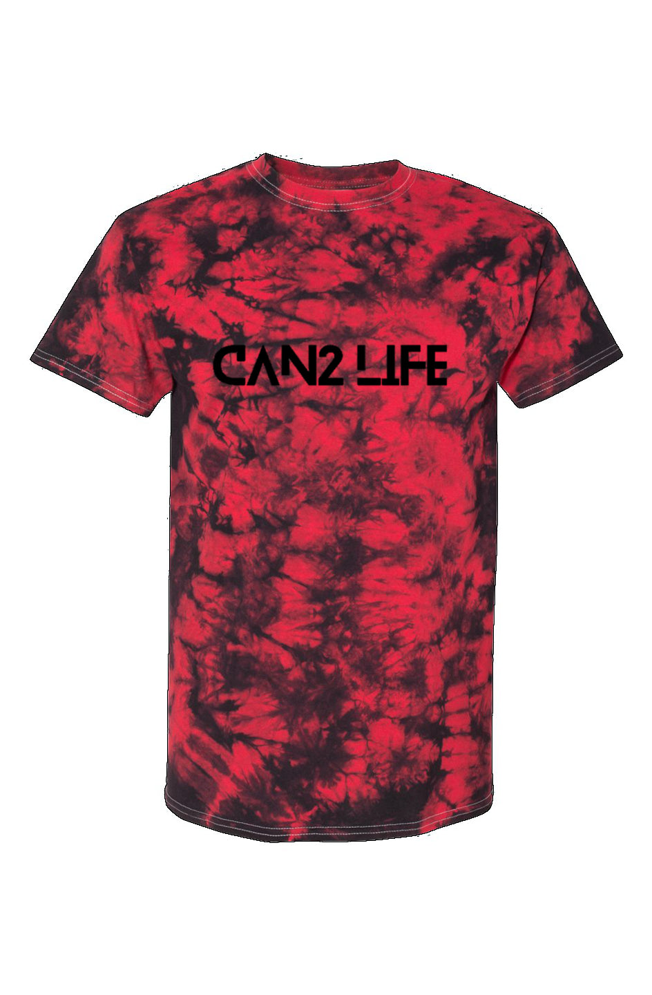 Red Crystal Tie-Dye Tee