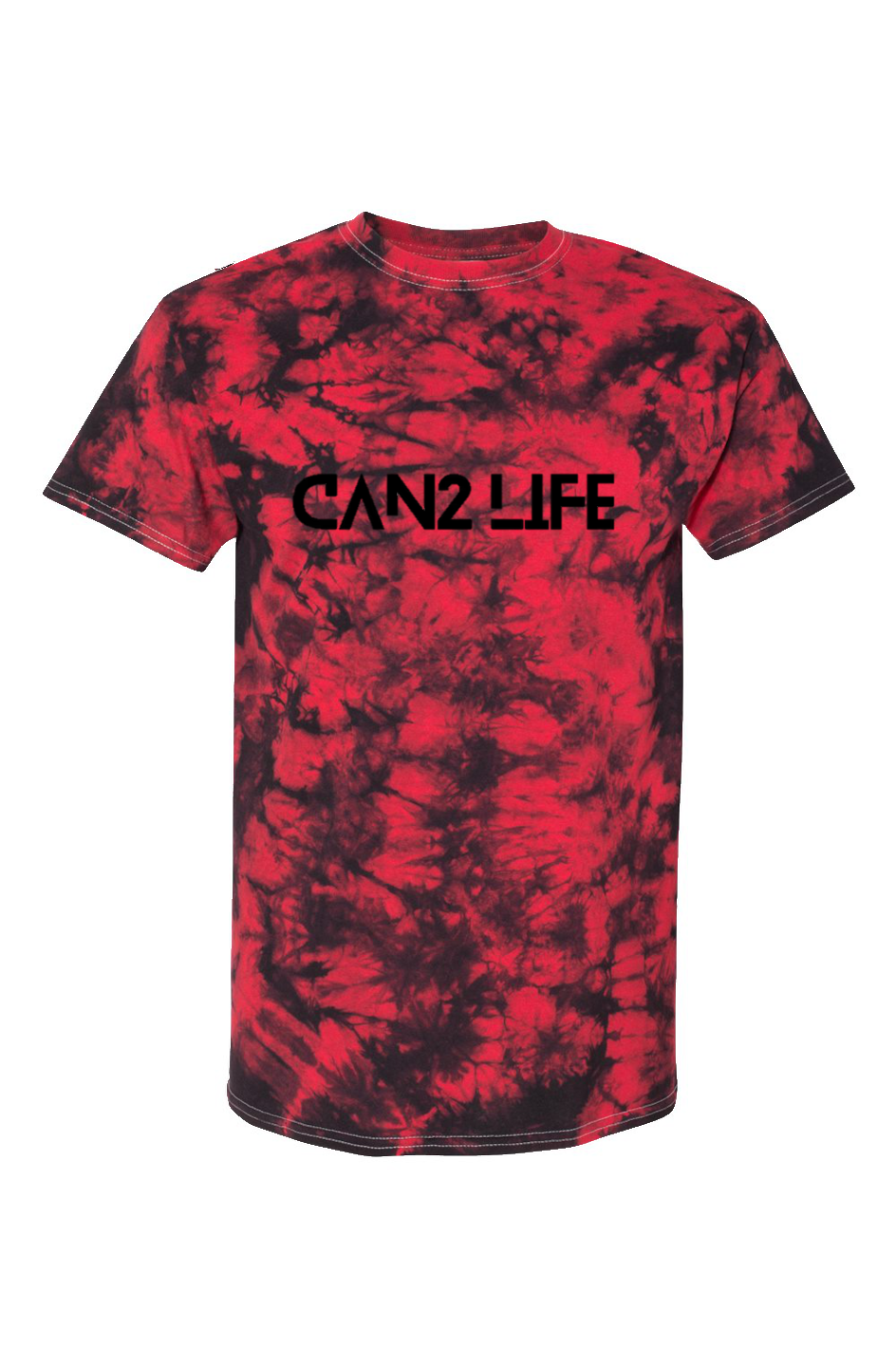 Red Crystal Tie-Dye Tee