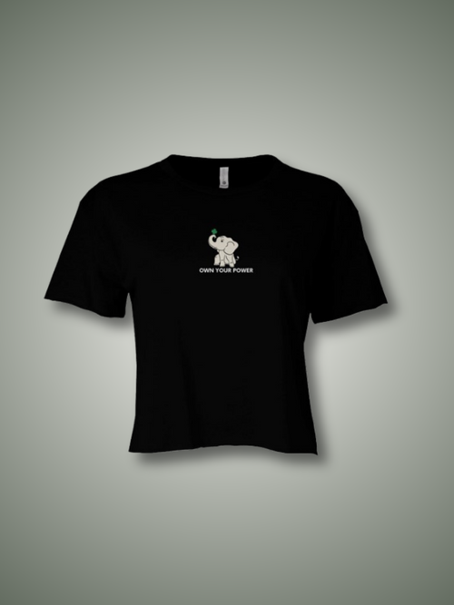 Cali Own Your Power Crop Top (EMBROIDERED)