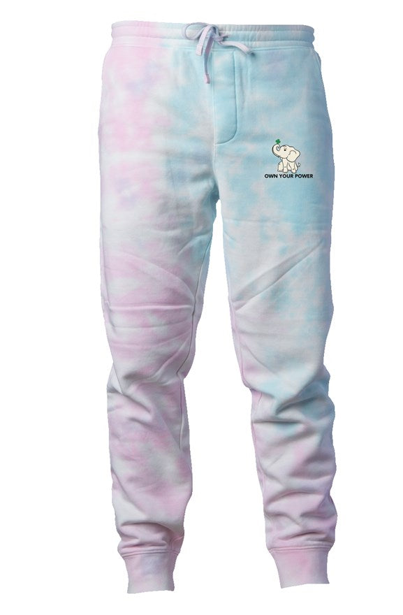 CAN2 LIFE Cotton Candy Tie Dye Pants (EMBROIDERED)